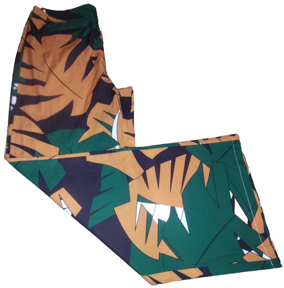 Unbranded Pants - Women's Multicolor Tropical Leaf Casual joggers Pants Size M BG31
